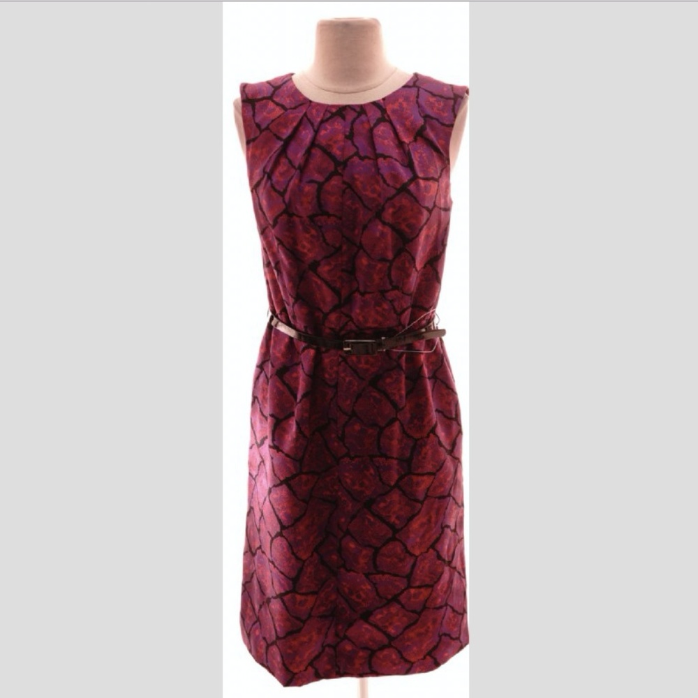 NWOT Anne Klein Women's Belted Print Dress 4